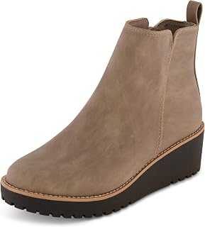 CUSHIONAIRE Women's Ilena Wedge Boots+Memory Foam Wide Widths Available