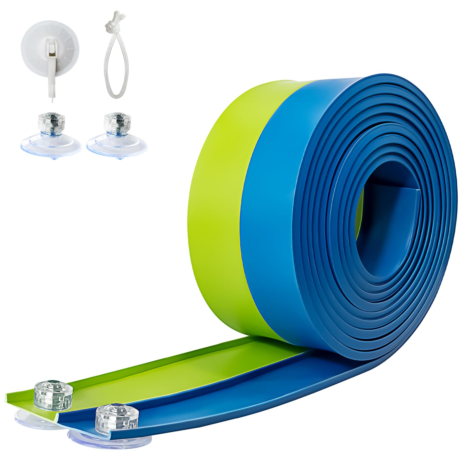 Flex Tracks 15 Ft for Kids Starter Set, Flexible Race Car Ramp Track with Suctio