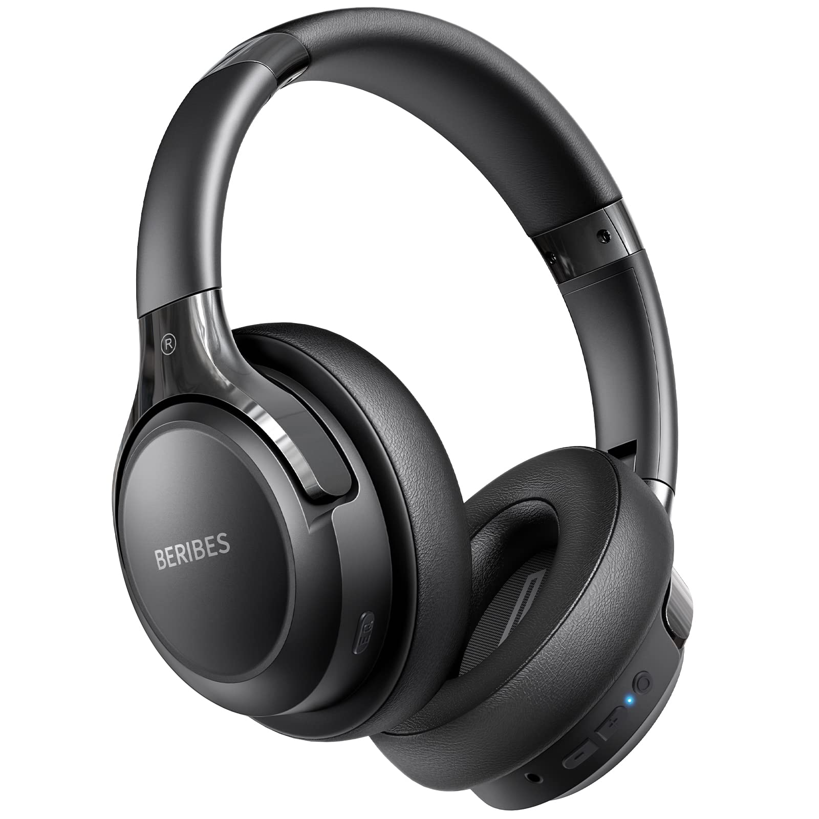 BERIBES Bluetooth Headphones Over Ear Wireless HiFi Stereo Headsets 65H 6EQ | Bl