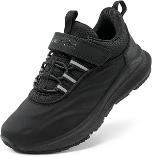 DREAM PAIRS Waterproof Boys Fashion Trainers | Waterproof Rainy Play, Ultra-Light Active Kids, Easy Hook-Loop Independent Wear