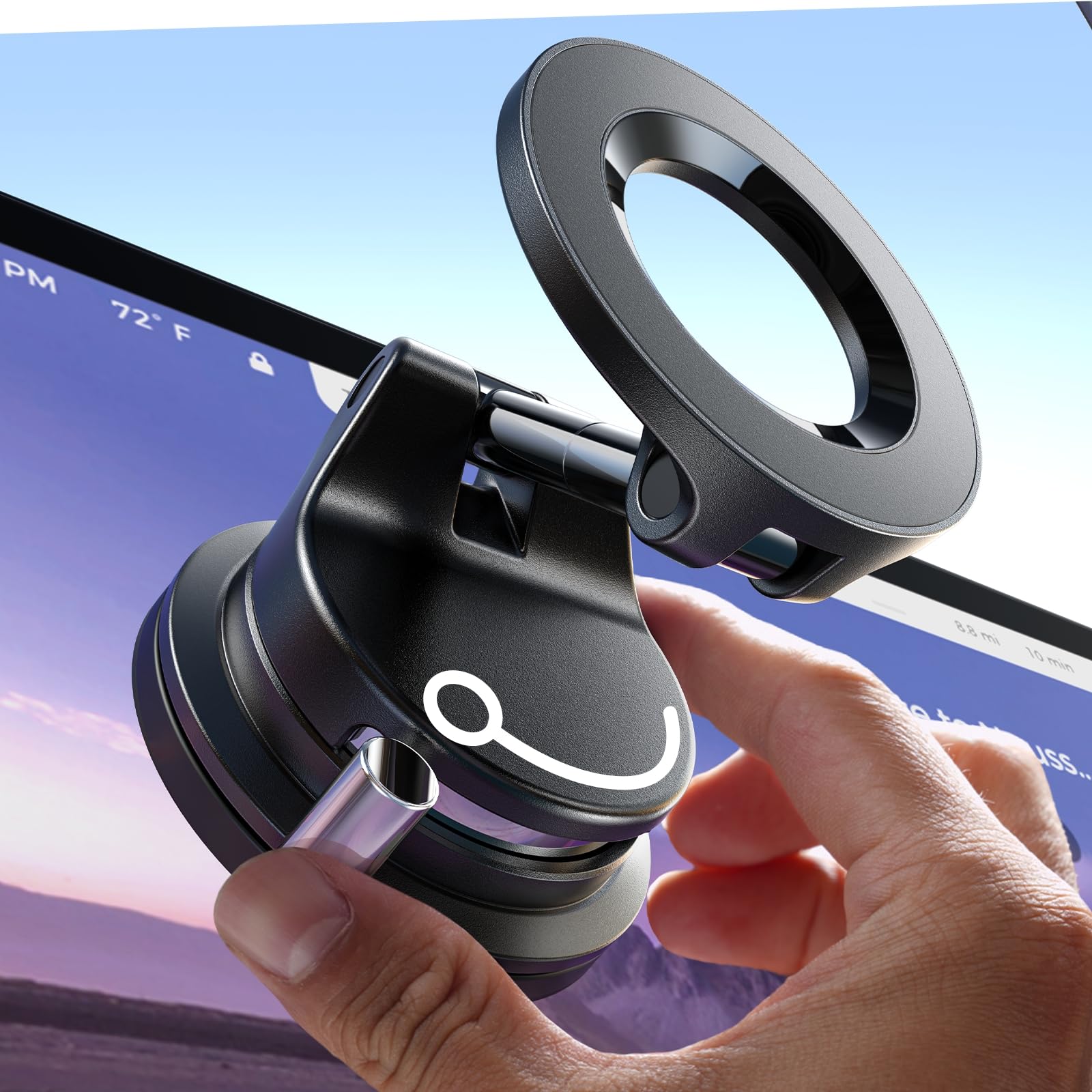 LISEN for Magsafe Car Mount |3800gf Strong Magnet+22xN55| Magnetic Phone Holder 