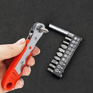 36 Teeth Compact Ratchet Screwdriver 4.4" Mini Reversible Drive Precision Tool with Fine Handle for Tight Spaces