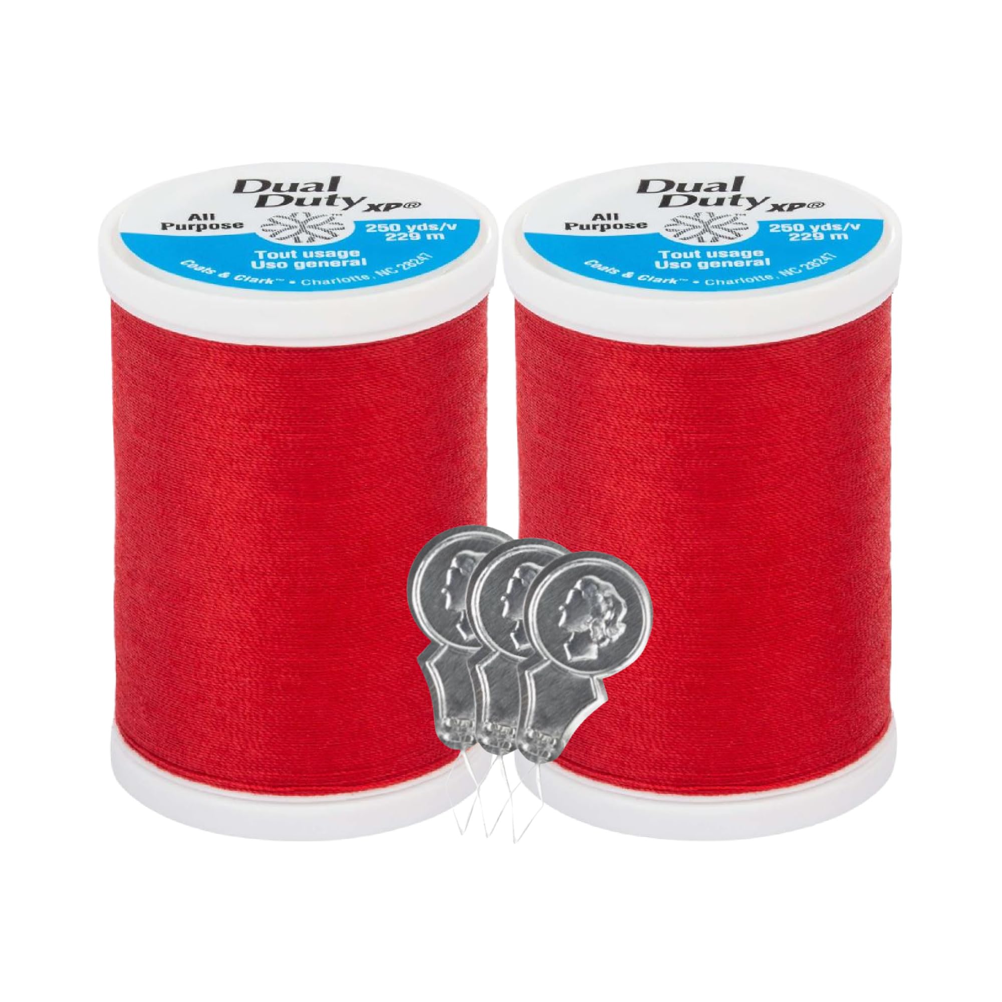 Coats & Clark Dual Duty XP All Purpose Sewing Thread - S910 2 Pack - 250 Yards E