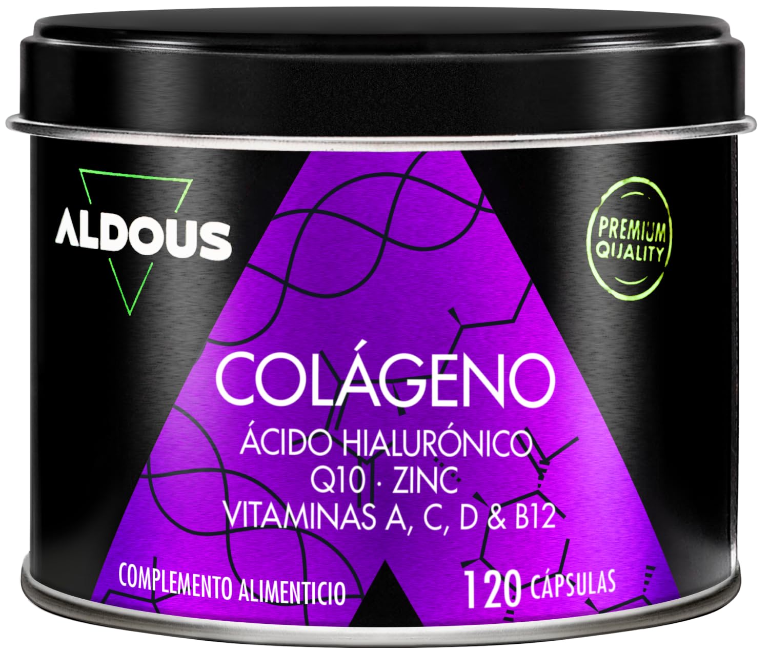 Pure Hydrolyzed Collagen, Hyaluronic Acid, Coenzyme Q10, Zinc - Energy | 120 día