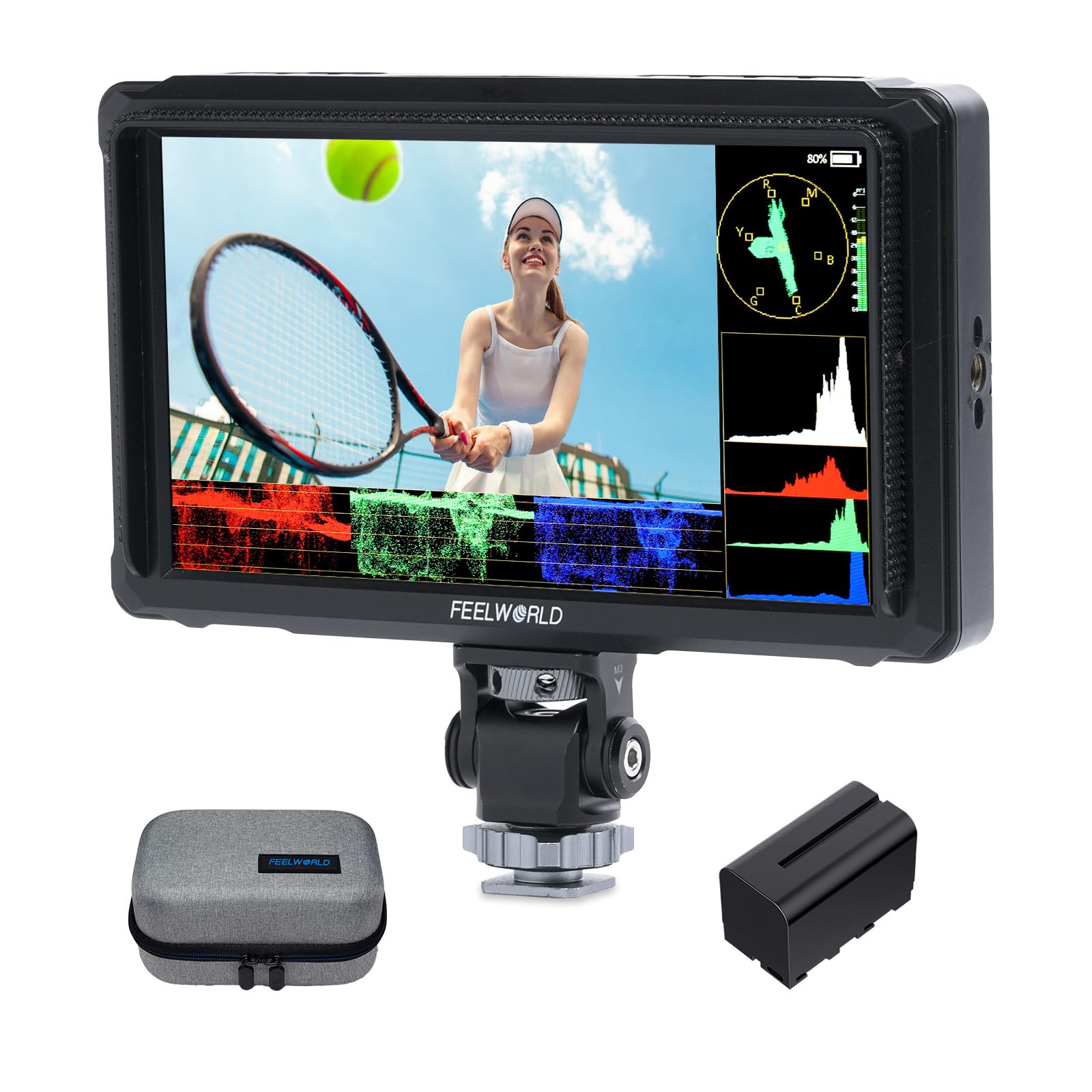 FEELWORLD FW568 PRO 6" 1200nit 1920×1080 Screen Field DSLR Camera Monitor | with