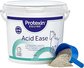 Protexin Equine Acid Ease, Calms Gastric Acid, Horses & Foals, 1.5kg Powder | Prebiotic, Probiotic & Postbiotic Gut Support, Improve Digestive Function & Sooth Gut Lining, Dandelion Flavour