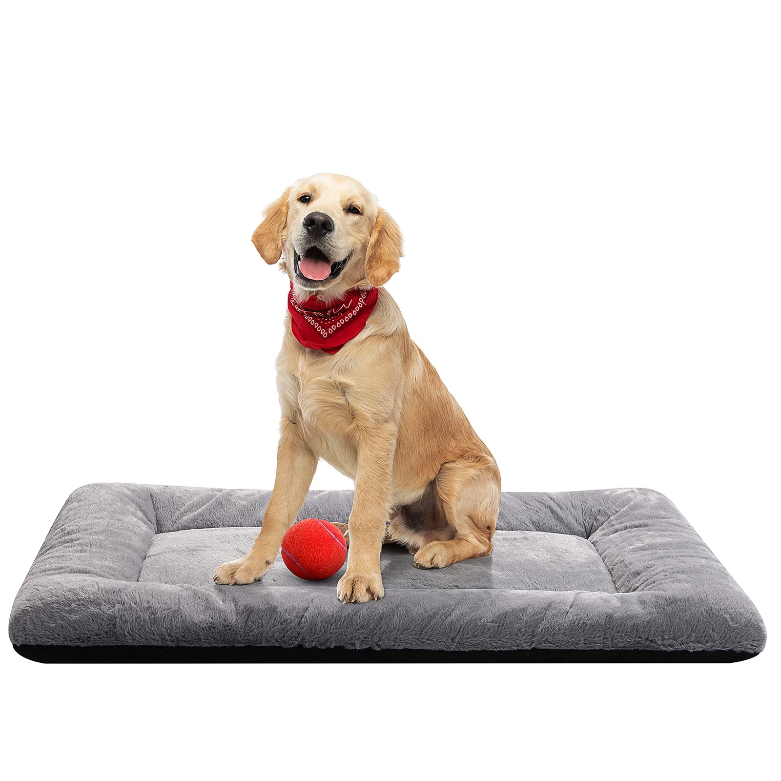 Dog Crate Pad Washable Dog Bed for Crate Medium Cozy Mat 36-Inch Gray | Ultra So