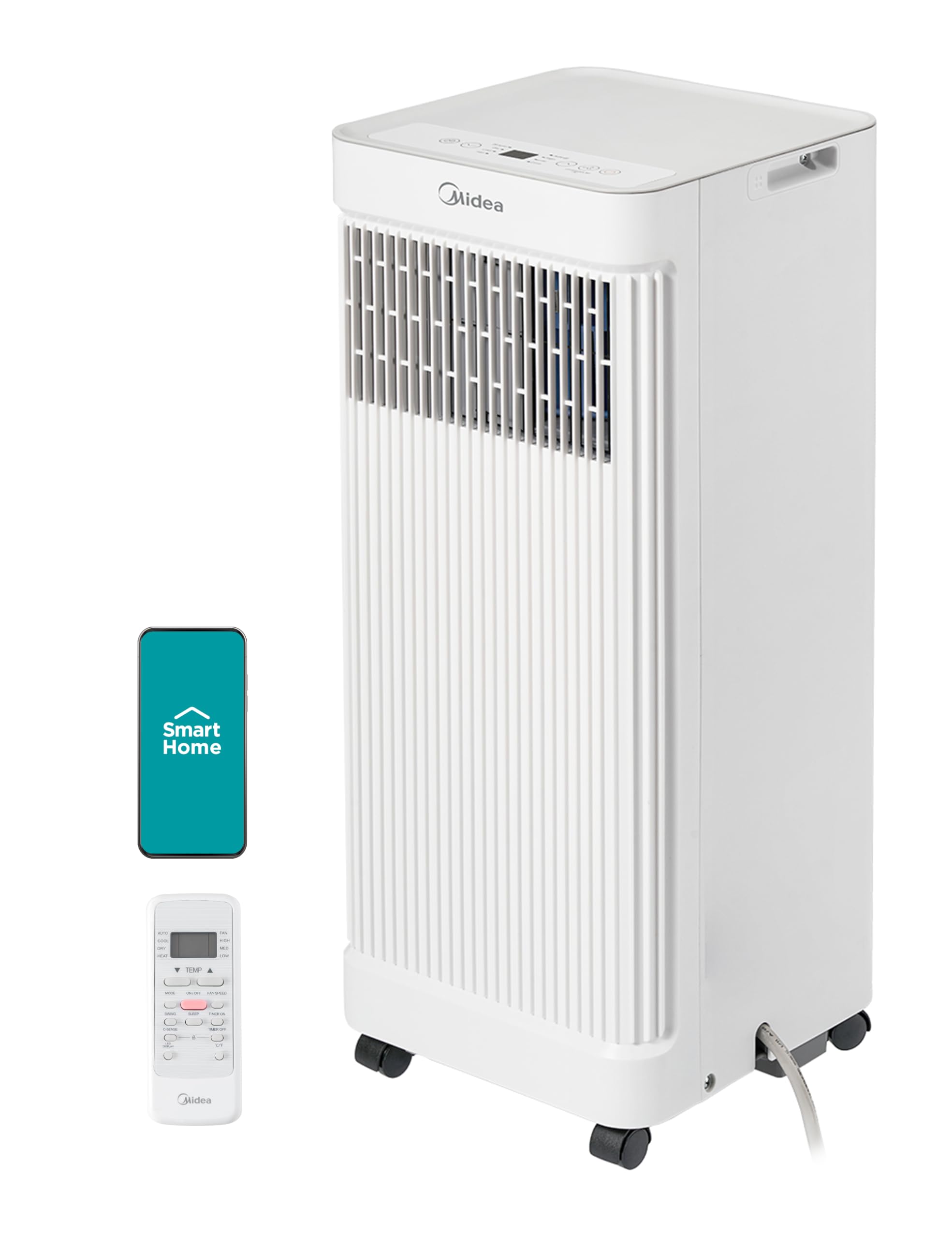 Midea 10,000 BTU ASHRAE Portable Air Conditioner, Cools up to 300 Sq. Ft. | 7,10