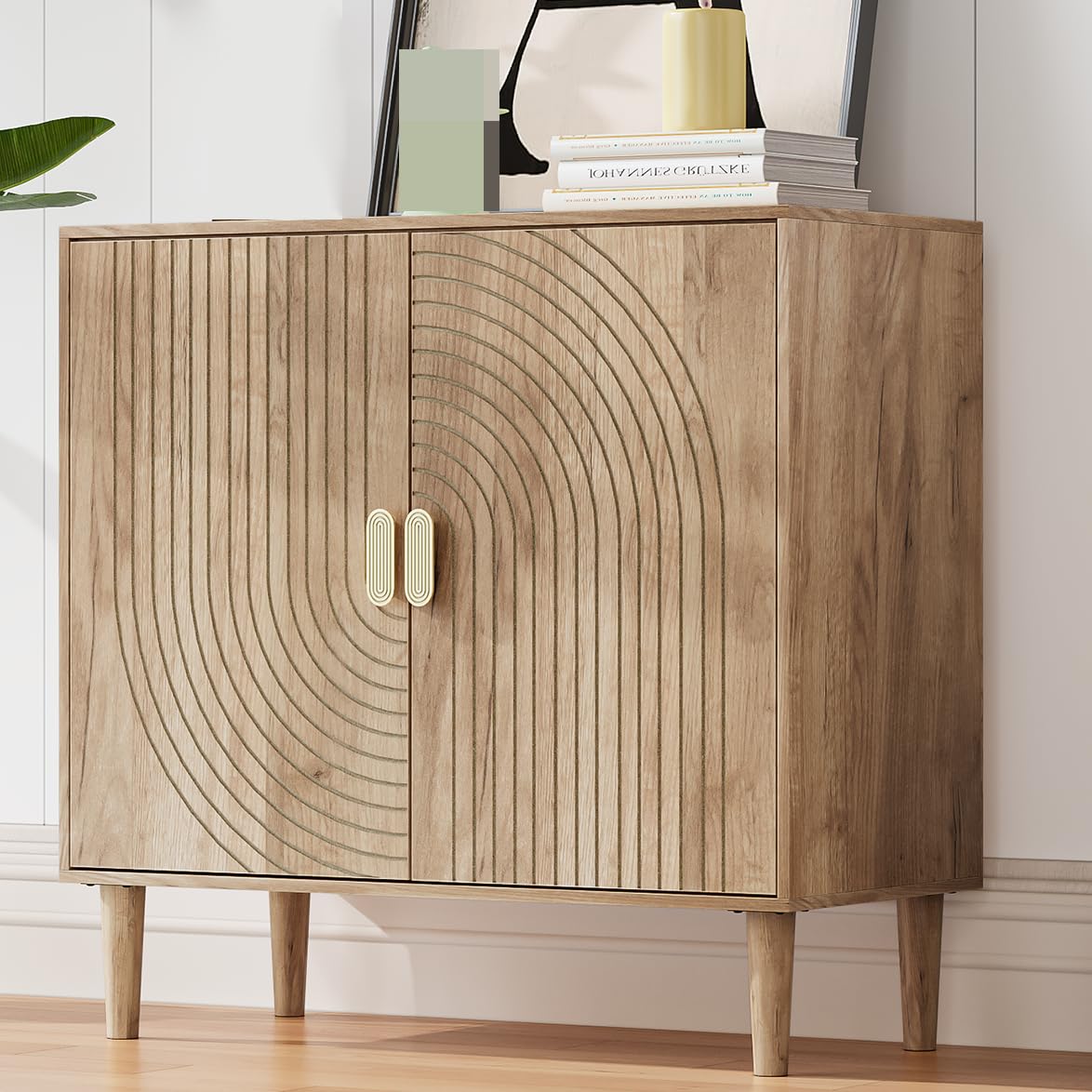 Mino Kesper Sideboard Buffet Cabinet with Storage,Sideboard Buffet with Doors an