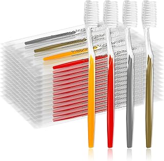 100pcs Prepasted Disposable Toothbrushes Bulk Individually Wrapped
