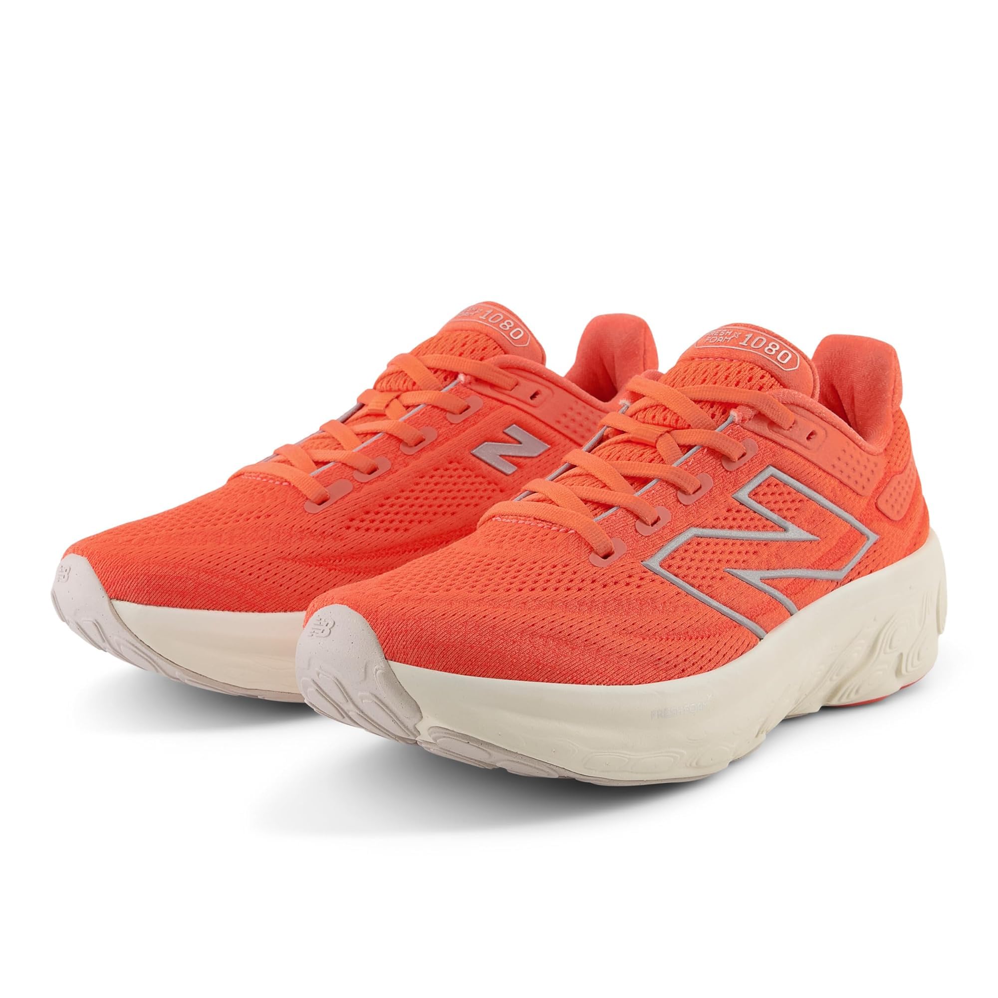 New Balance Fresh Foam X 1080 V14 - Men's Running Shoes, Clementine/Angora