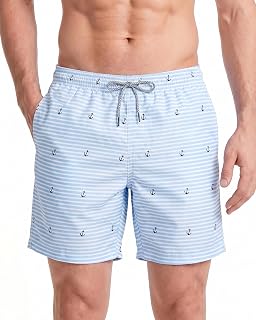 MaaMgic Men's Swim Shorts Fast Drying Beach Surfing Swimming Trunks Multi-Functions Home Workout with Mesh Lining with Mesh Lining