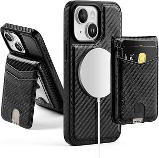 SkyEagle for iPhone 15 Wallet Case with Card Holder,T - Black