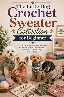 The Little Dog Crochet Sweater Collection for Beginner: Create Warm, Comfortable Sweaters with Easy Shapes, Cute Details, and Perfect Fits for Dogs of Different Sizes