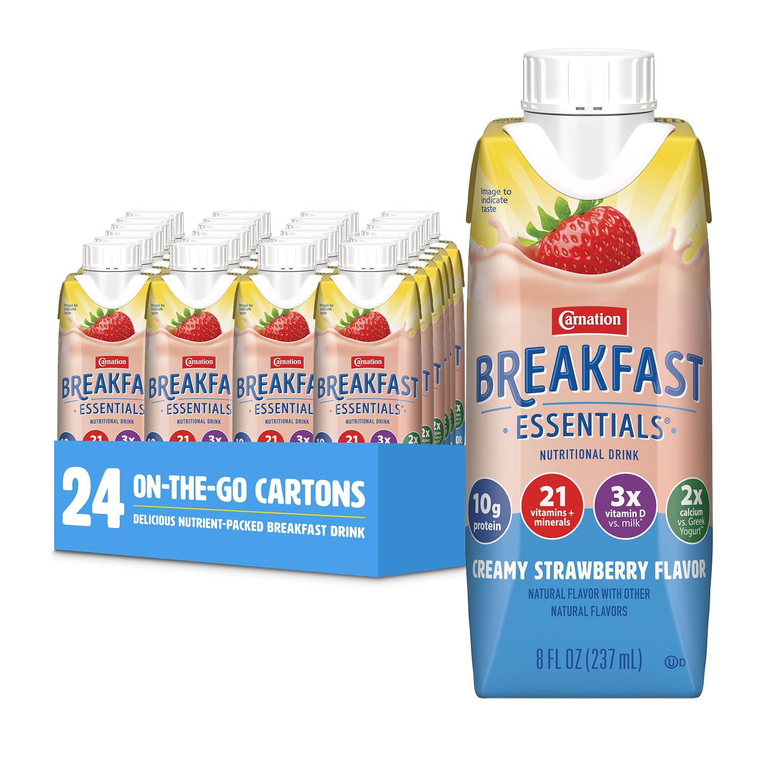 Carnation Breakfast Essentials Original Nutritional Drink, Strawberry | Strawber
