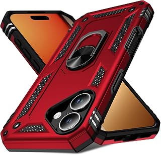 Korecase for 17 Case with Stand [Military-Grade Protection] Full Body Heavy Duty Shockproof Armor,Dual Layer Protective Case for 17 Phone Cover 6.3-inch Red