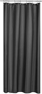 N&Y HOME - Hotel Quality Machine Washable Water Repellent Graphite Grey Fabric Shower Curtain or Cover 36" x 72"