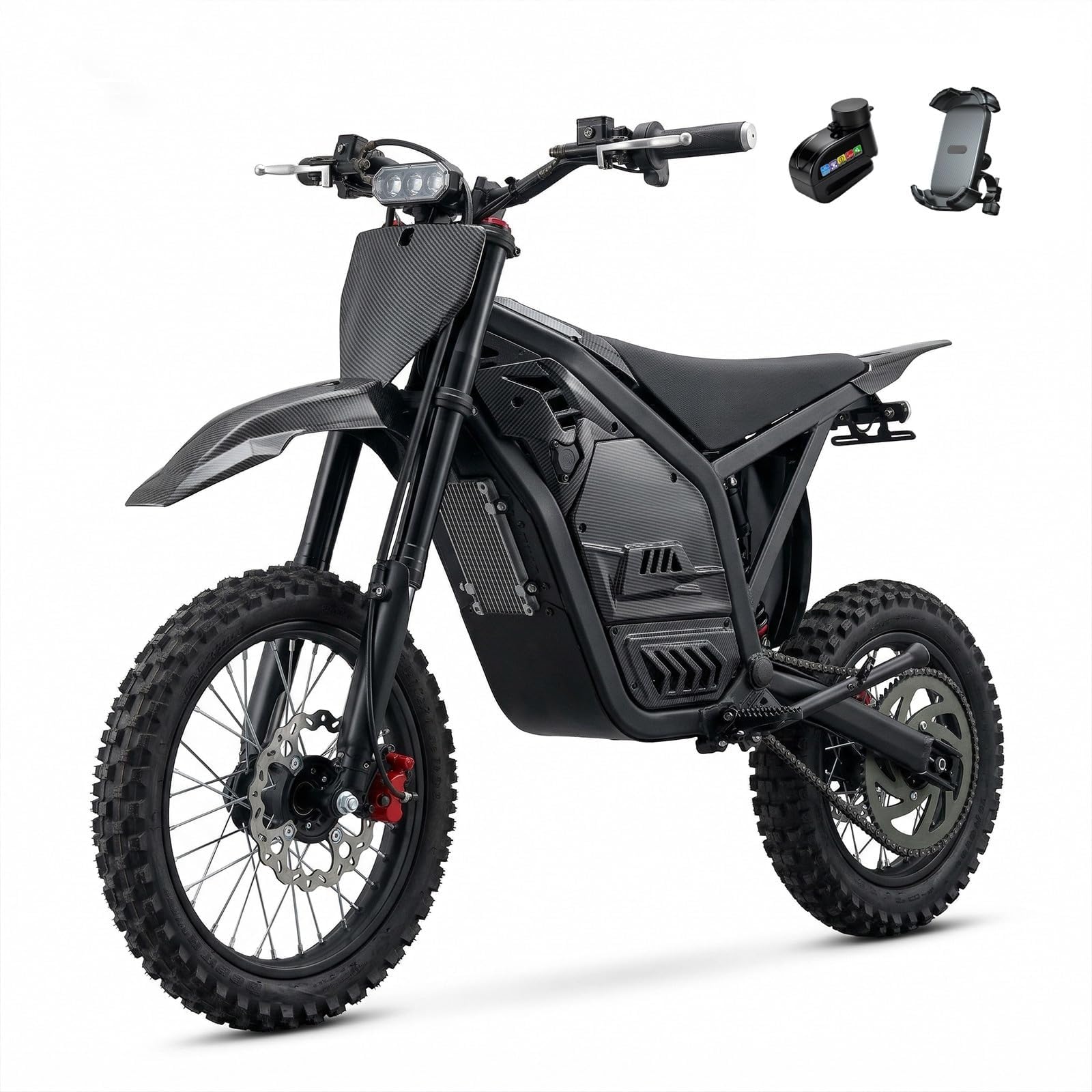 TICSKY Electric Dirt Bike,4500W Peak Motor 48V 23Ah 45MPH 50 Miles Range | ABS H