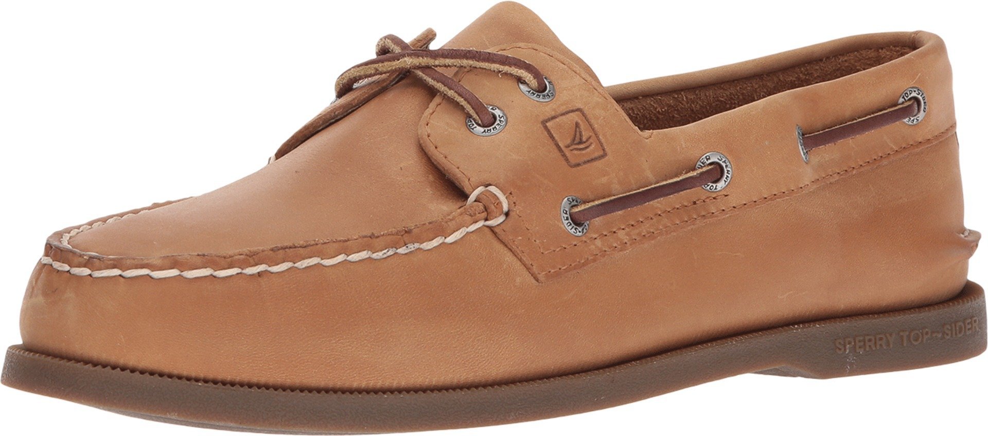 Sperry Men's Authentic Original 2-Eye Leather Boat Shoe, Sahara, 11 W