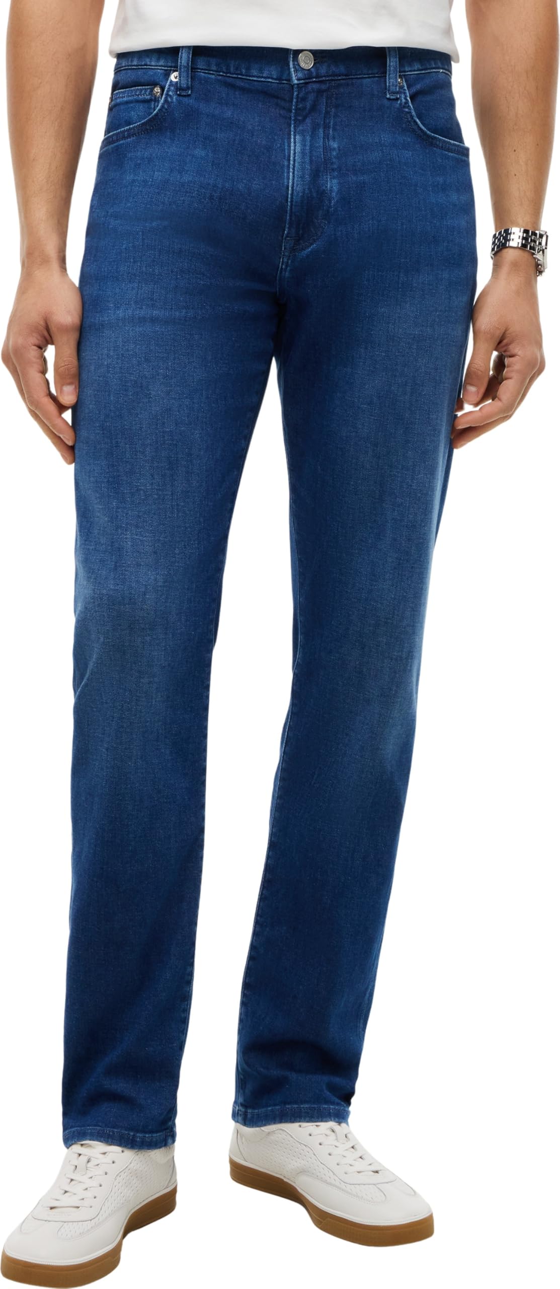 Tommy Hilfiger Men's Slim Straight Denton Lux Blue Mw0mw43164 Other Jeans