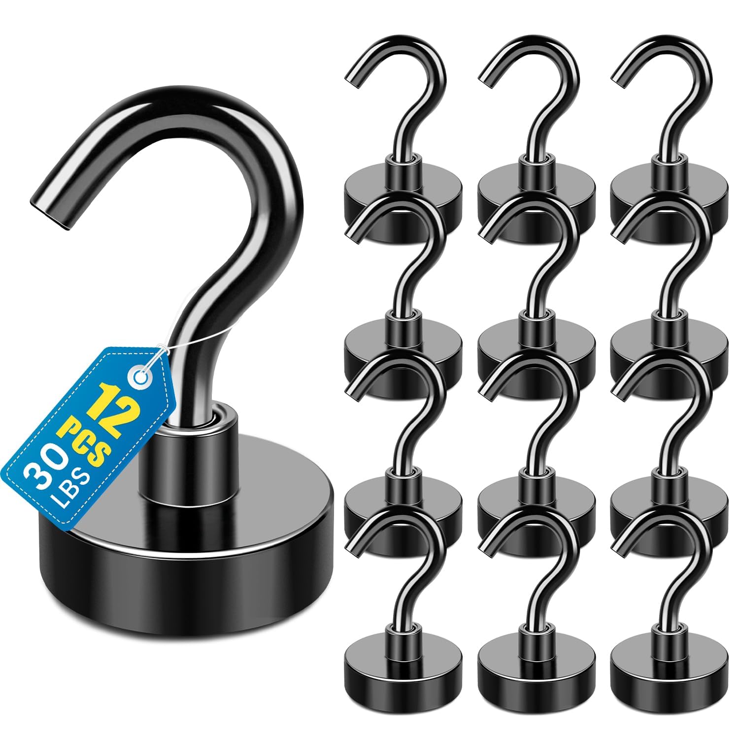 LOVIMAG Magnetic Hooks for Cruise Essentials 2026 Cabins Door 12 Pack-30LBS | Lo