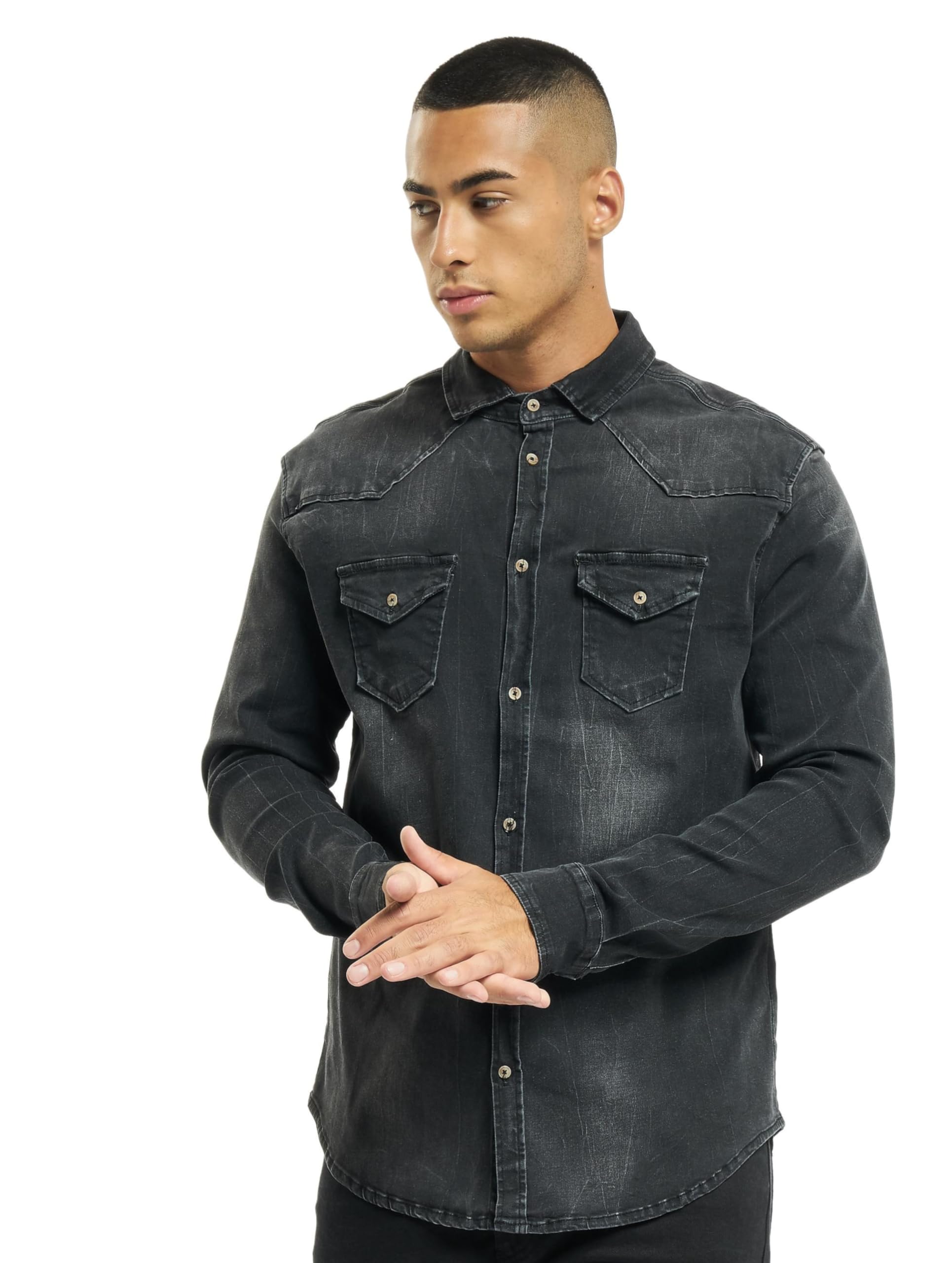 Brandit Riley Men's Jeans Shirt Denim T-Shirt