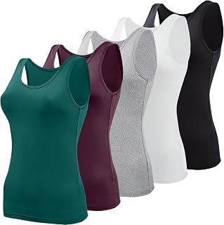 BQTQ 5 Pieces Tank Tops Women Tank Top Basic Camisole Tank Top Camisole Tank Top for Women