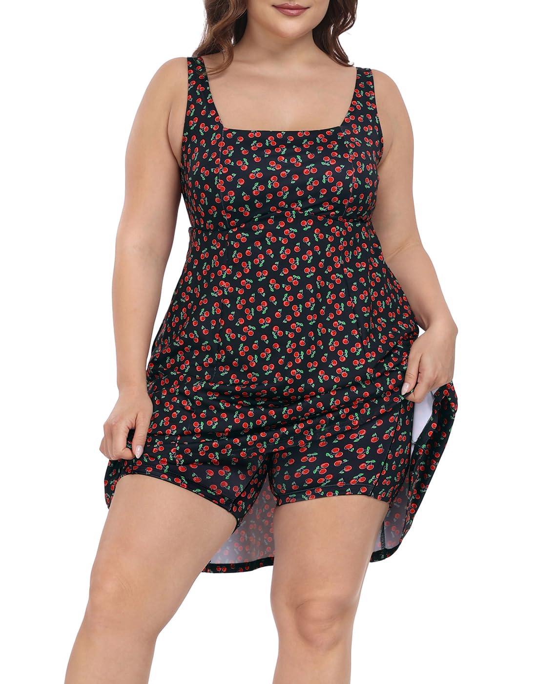 HDE Womens Plus Size Tennis Athletic Workout Dress with Built-in Shorts & Bra