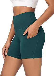 ODODOS Women's Tummy Control Biker Shorts 2.0 with Pockets High Waist Athletic Workout Yoga Shorts-3.5''/ 5"/ 8" / 10" Inseam