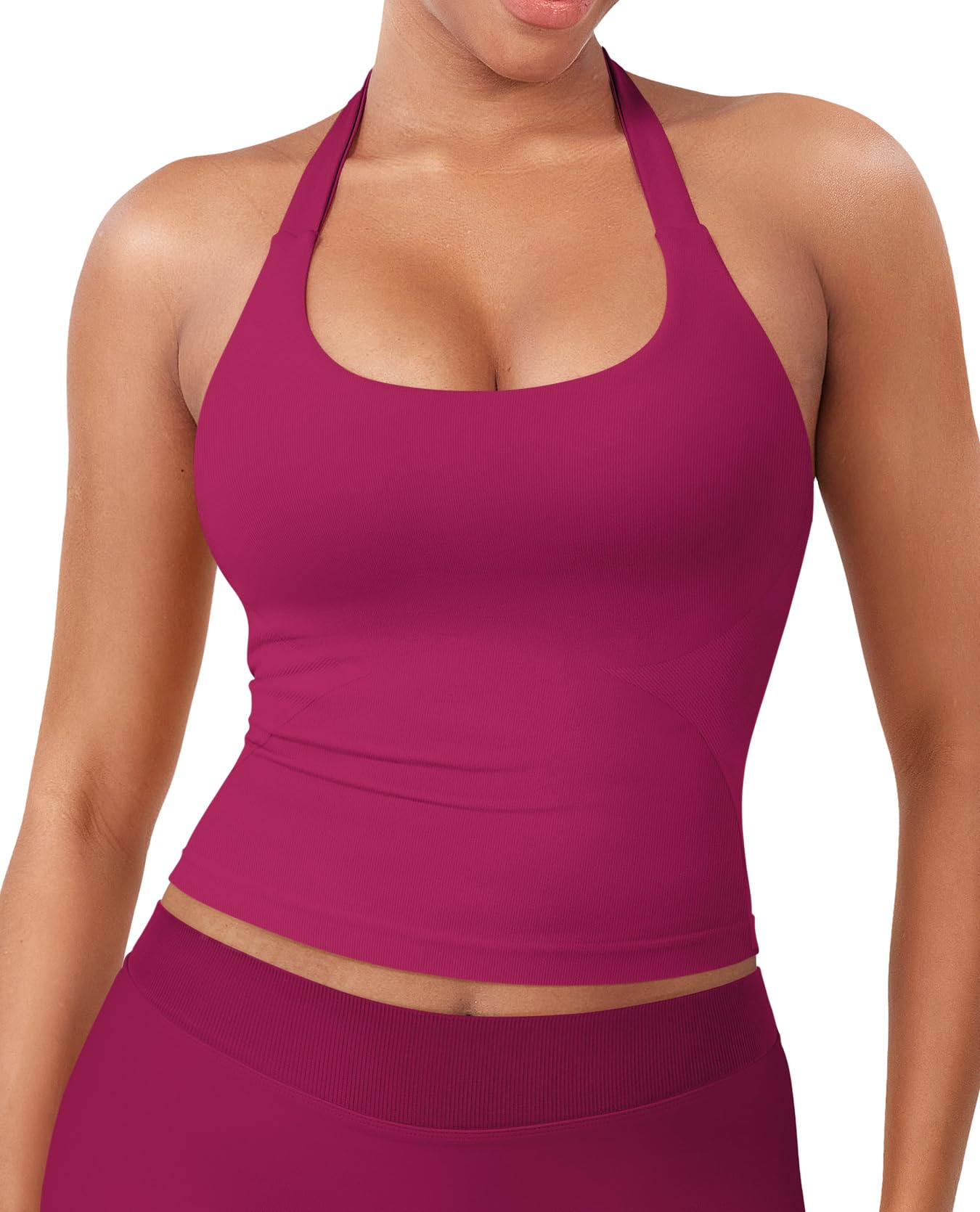 YEOREO SoftHue Women's Impact Halter Tank Top