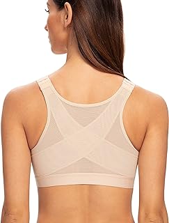MELENECA Women's Bra Front Posture Closure without Underwire