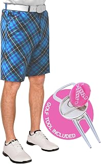Royal & Awesome SHORTS Men's, Red/White/Blue/Green, L