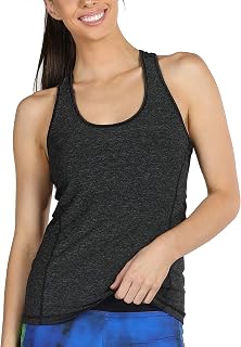 icyzone Workout Tank Tops for Women - Racerback Athletic Yoga Tops, Running Exercise Gym Shirts