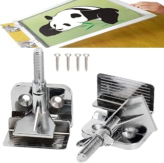 2PCS of Screen Printing Clamps Screen Frame Butterfly Hinge Clamp for Silk Screen Printing Frame Machine,for Fixing Screen Printing Mesh,Screen Printing Press DIY Tool Include 4 Screws