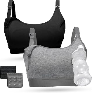 momcozy Adjustable Nursing Bra, Hands Free Removal Bra, 2 in 1 Wirefree Maternity Bra for Removing & Breastfeeding
