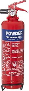 UltraFire 1kg Powder Fire Extinguisher - Car, Taxi, Caravan, Camping, Boat - Kitemarked EN3
