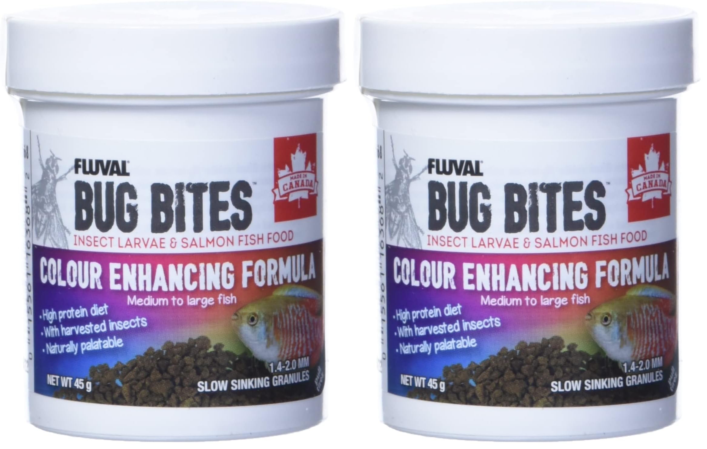 Nutrafin Bug Bites Colour Enhancing Formula – Medium to Large Fish – 1.4-2.0 mm 