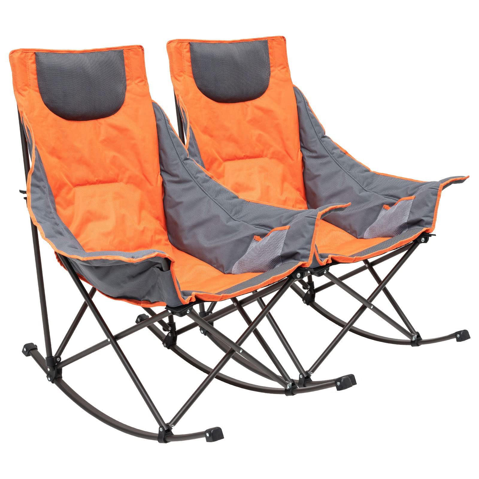 Sunnyfeel Camping Rocking Chair for Adults, Luxury Padded Recliner, Oversized Fo