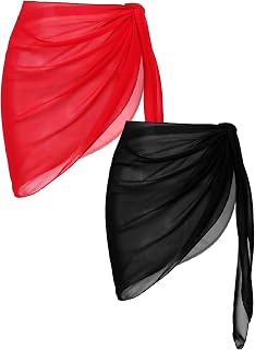 Ekouaer 2 x Ladies Chiffon Skirts Swimwear S-XXL