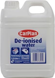 CarPlan De-Ionised Water 2.5L - Prevents Furring & Scale Formation | Prevents Furring & Scale Formation