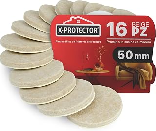 Felt Pads for Furniture X-Protector 16 Pieces 50 mm, Beige
