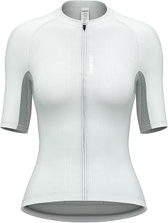 Women Cycling Jersey, Breathable Mesh Bike Shirts with Pockets,Bicycle Tops