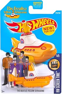 Hot Wheels 2016 HW Screen Time No. 225/250 1:64 Scaled The Beatles Yellow Submarine