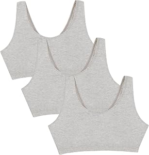 Fruit of the Loom Women's Wireless Cotton Sports Bra, Multipack