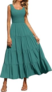 PRETTYGARDEN Tank Summer Dresses for Women Maxi Dress Casual Women's (Pack of 1)