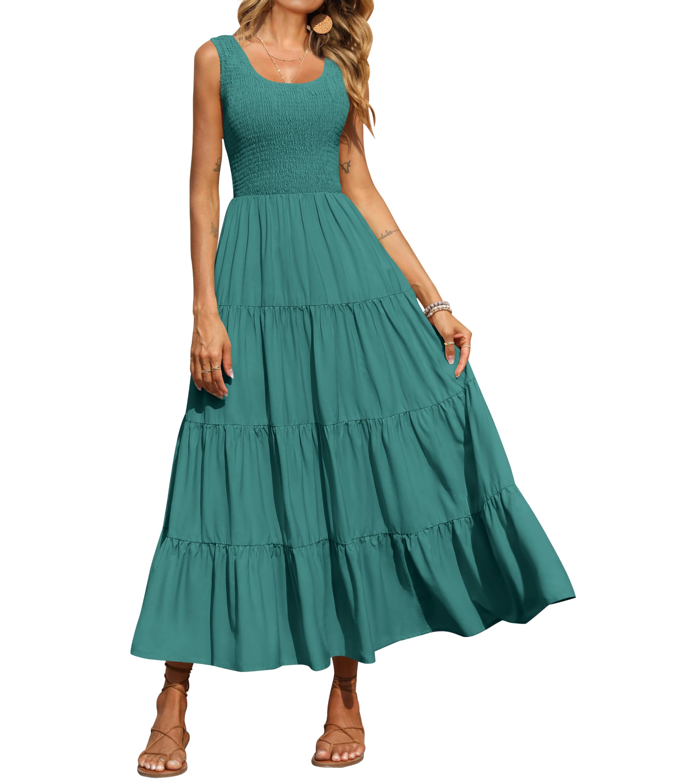 PRETTYGARDEN Tank Summer Dresses for Women Maxi Dress Casual Women's (Pack of 1)
