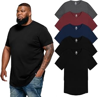 STRONGSIZE Men's Big and Tall Shirts – Stretch T-Shirt for Casual Wear