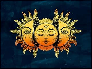 Sun Moon Abstract Tapestry Large Wall Hanging Bedroom Living Room Bohemian Decor