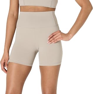 Amazon Essentials FormFlex Ultra Soft Active Cycling Shorts with Pockets, High Waist
