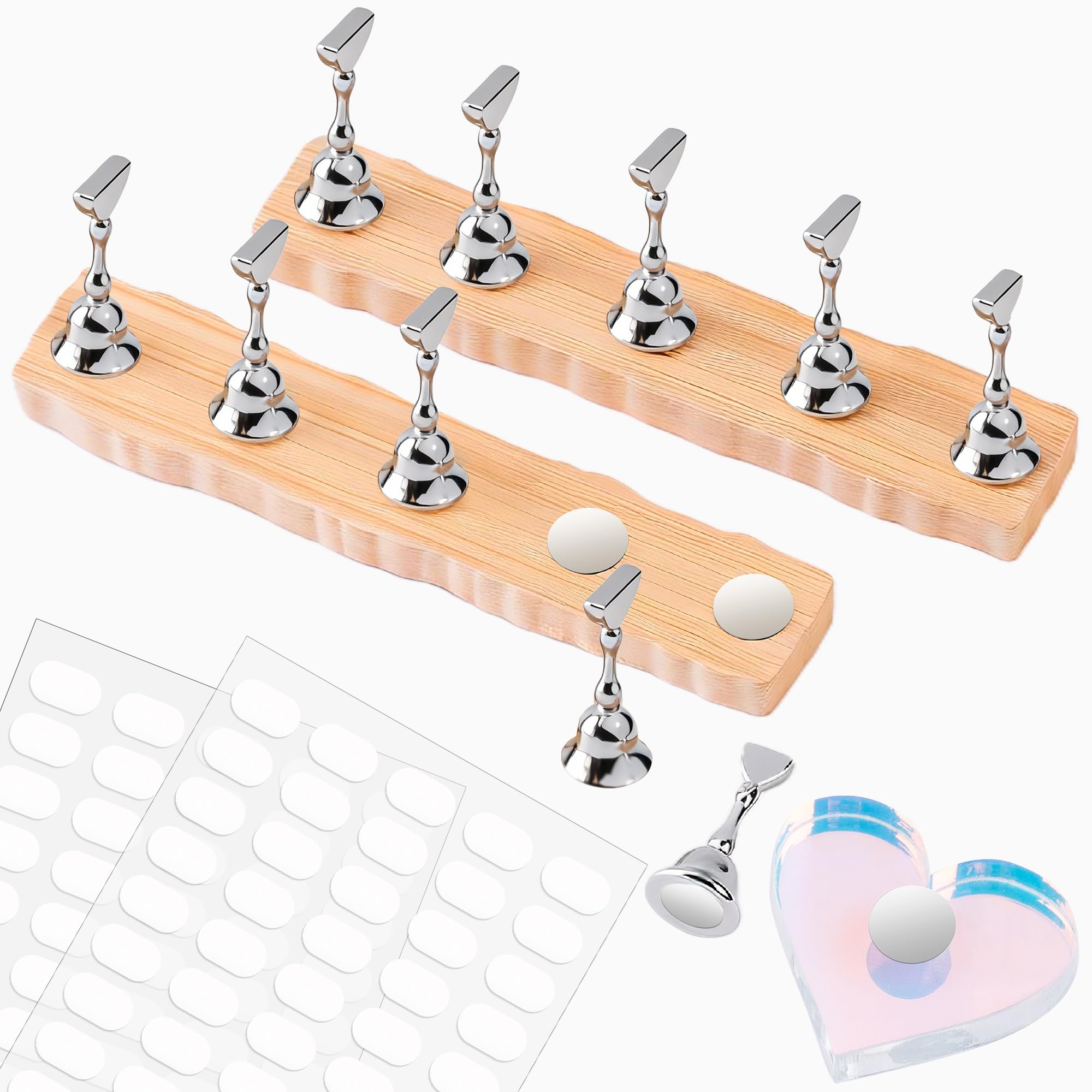 Nail Stand for Press On Nail Holder for Painting Nails, Magnetic Fake Nail Stand